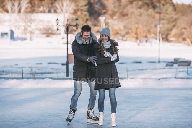 cute couples ice skating