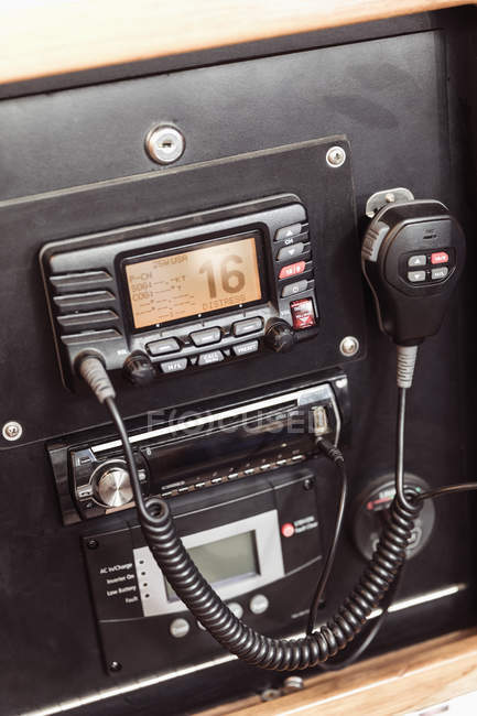 CB Radio à l'intérieur voiture — Photo de stock
