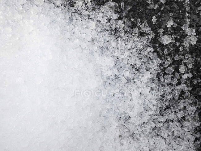 View from above heap of ice — Stock Photo