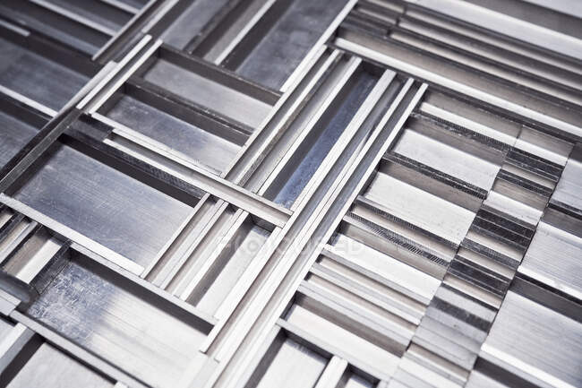 Closeup of Textured aluminum pattern — Stock Photo