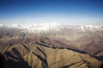 Aerial view of the snow covered Himalaya mountains as seen on the flight from Delhi to Leh-Ladakh.India — Stock Photo