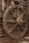 Carvings in wheels shapes — Stock Photo