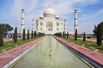Maravilha do mundo O Taj Mahal, Patrimônio, Agra, Uttar Pradesh, Índia — Fotografia de Stock