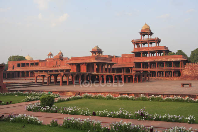 Panch Mahal, Fatehpur Sikri, the City of Victory, Built during the second half of the 16th century, Mughal Architecture, made from red sandstone, capital of Mughal Empire, UNESCO World Heritage Site, Agra, Uttar Pradesh, India — Stock Photo