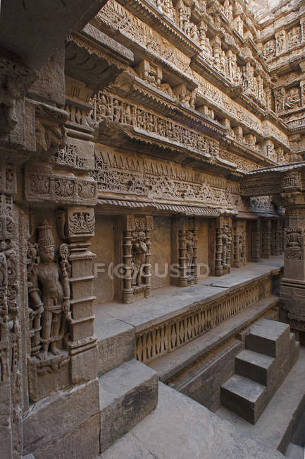 Interior of indian temple — Stock Photo