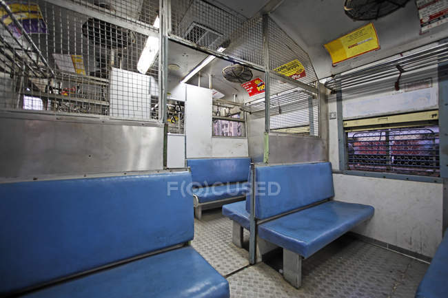 Railway train interior — Stock Photo