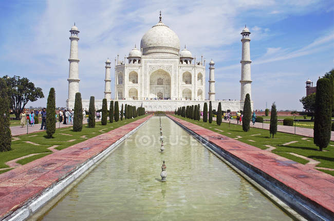 Meraviglia del mondo Taj Mahal, Heritage site, Agra, Uttar Pradesh, India — Foto stock
