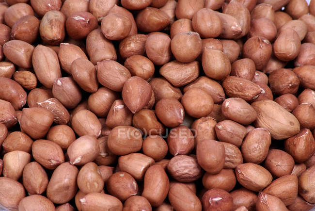 Неочищенные молотые орехи — стоковое фото