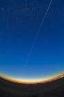 Trail of International Space Station — Stock Photo