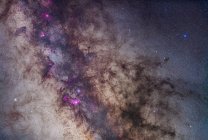 Paisaje estelar con pequeño Sagitario Star Cloud - foto de stock