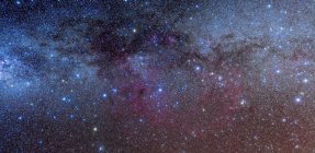 Paisaje estelar con constelaciones de Puppis y Vela - foto de stock