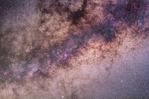 Paesaggio stellato con Via Lattea — Foto stock