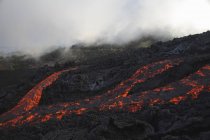 Pacaya Volcano lava flow — Stock Photo