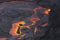 Lago de lava Erta Ale - foto de stock