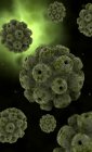 Image conceptuelle des cellules polyomavirus — Photo de stock