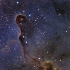Elephant trunk nebula in constellation Cepheus — Stock Photo
