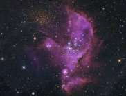 NGC 346 розсіяне скупчення і туманність комплекс — стокове фото
