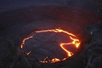 Lago de lava Erta Ale - foto de stock