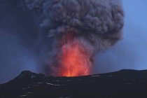 Éruption du volcan Eyjafjallajokull — Photo de stock