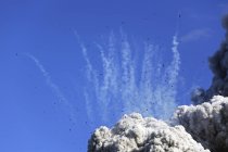 Nube di cenere dell'eruzione di Eyjafjallajokull — Foto stock
