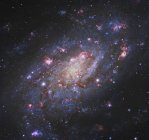 Galáxia espiral na constelação de Girafa — Fotografia de Stock