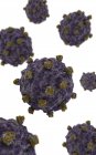 Immagine concettuale delle cellule di coxsackievirus — Foto stock