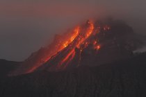 Суфрієр-Хілс виверження — стокове фото