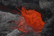 Erta Ale fountaining lava lake — Stock Photo