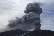 Erupção do vulcão Eyjafjallajokull — Fotografia de Stock