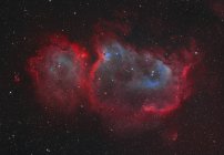 Душа Емісійна туманність у сузір'ї Кассіопея — стокове фото