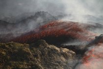 Mont Etna coulée de lave — Photo de stock