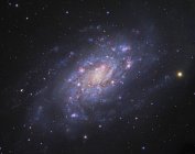 Starscape with spiral galaxy in Camelopardalis constellation — Stock Photo