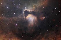 Gas formations of IC1848 nebula region — Stock Photo