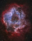 Nebulosa de emissão de roseta na constelação de Monoceros — Fotografia de Stock