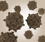 Концептуальних зображення coxsackievirus клітин — стокове фото
