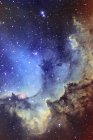 Paesaggio stellare con NGC7380 emissione nebulosa — Foto stock