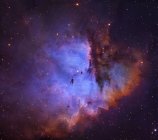 Starscape with NGC281 emission nebula — Stock Photo