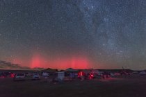 Aurora borealis over Okalahoma — Stock Photo