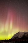 Aurora borealis au-dessus du désert de Carcross — Photo de stock