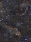 Colorido paisaje estelar con nebulosa polvorienta - foto de stock
