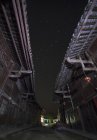 Big Dipper constelação sobre rua — Fotografia de Stock