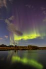 Aurora borealis над озером Фиш — стоковое фото