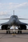 Texas, Dyess Air Force Base - February 19, 2010: B-1B Lancer going through pre-flight checks before training mission — Stock Photo