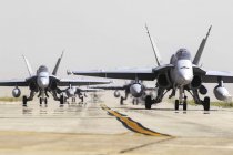 Туреччина, Конья - 18 червня 2014 року: Іспанська ВПС Ef - 18 м Hornets відвідувати міжнародні вправа Анатолійський орел 2014-2 — стокове фото