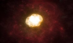 Estrela hipergigante em cores verdadeiras em alta resolução — Fotografia de Stock