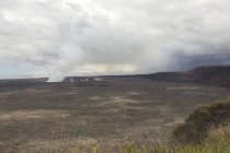 Cratera Halemaumau do Vulcão Kilauea, Ilha Grande do Havaí — Fotografia de Stock
