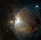Nebulosa M42 em Orion em cores verdadeiras em alta resolução — Fotografia de Stock