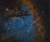 NGC 281 Pacman туманність у справжній кольори з високою роздільною здатністю — стокове фото