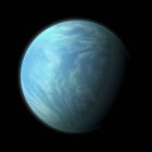 Planet Kepler 22b in habitable zone of type G star about 600 light years from Earth in constellation Cygnus — Stock Photo