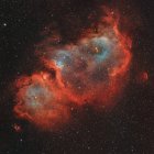 IC 1848 Nebulosa da Alma em cores verdadeiras em alta resolução — Fotografia de Stock